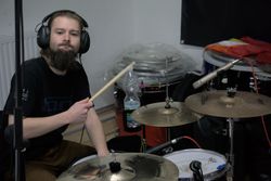 Markus recording a slow song for our second album (24/7 SM)