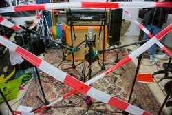 Hey dude, I don't think we have enough mics to record guitars